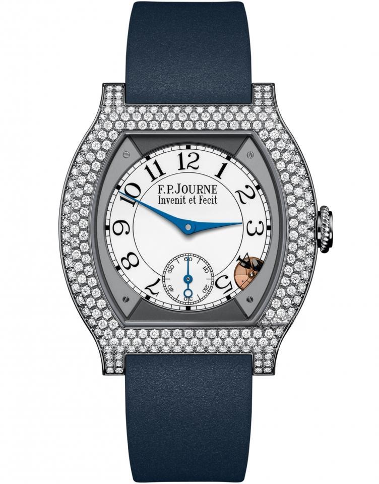élégante 40 mm titanium 12 rows diamonds